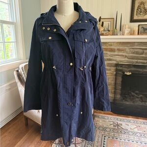 A Pea in the Pod Dark Blue Utility Jacket - Maternity Size M